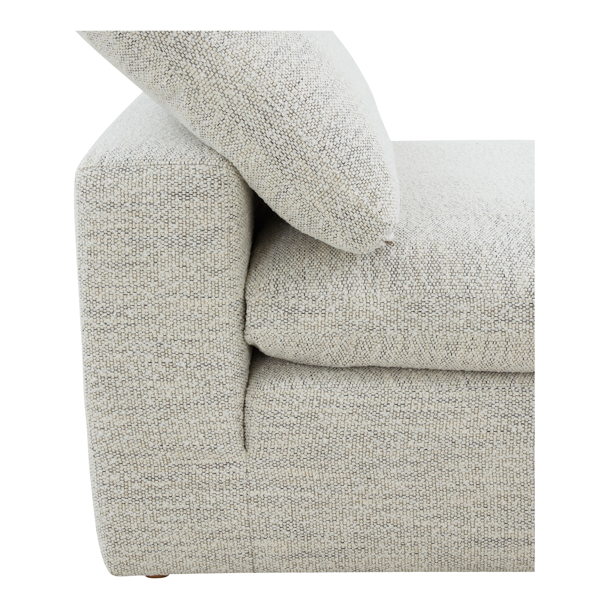 Terra Condo Slipper Chair Coastside Sand, Accent Chair by Moe's Home, 38" width x 32.3" height x 38" depth View 5