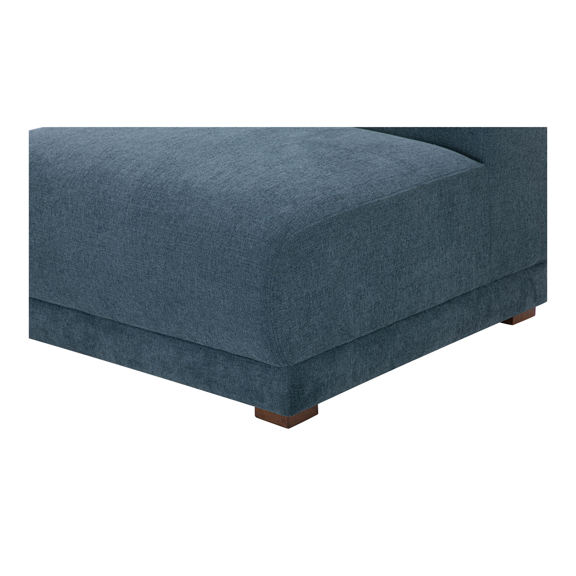 Fraser Slipper Chair Deep Blue, Accent Chair by Moe's Home, 35.4" width x 31.5" height x 36.6" depth View 5