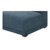 Fraser Slipper Chair Deep Blue, Accent Chair by Moe's Home, 35.4" width x 31.5" height x 36.6" depth thumbnail 5