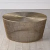Radiance Coffee Table-Antique Brass, by Studio A Home, 36.25" width x 17" height x 36.25" depth thumbnail 3