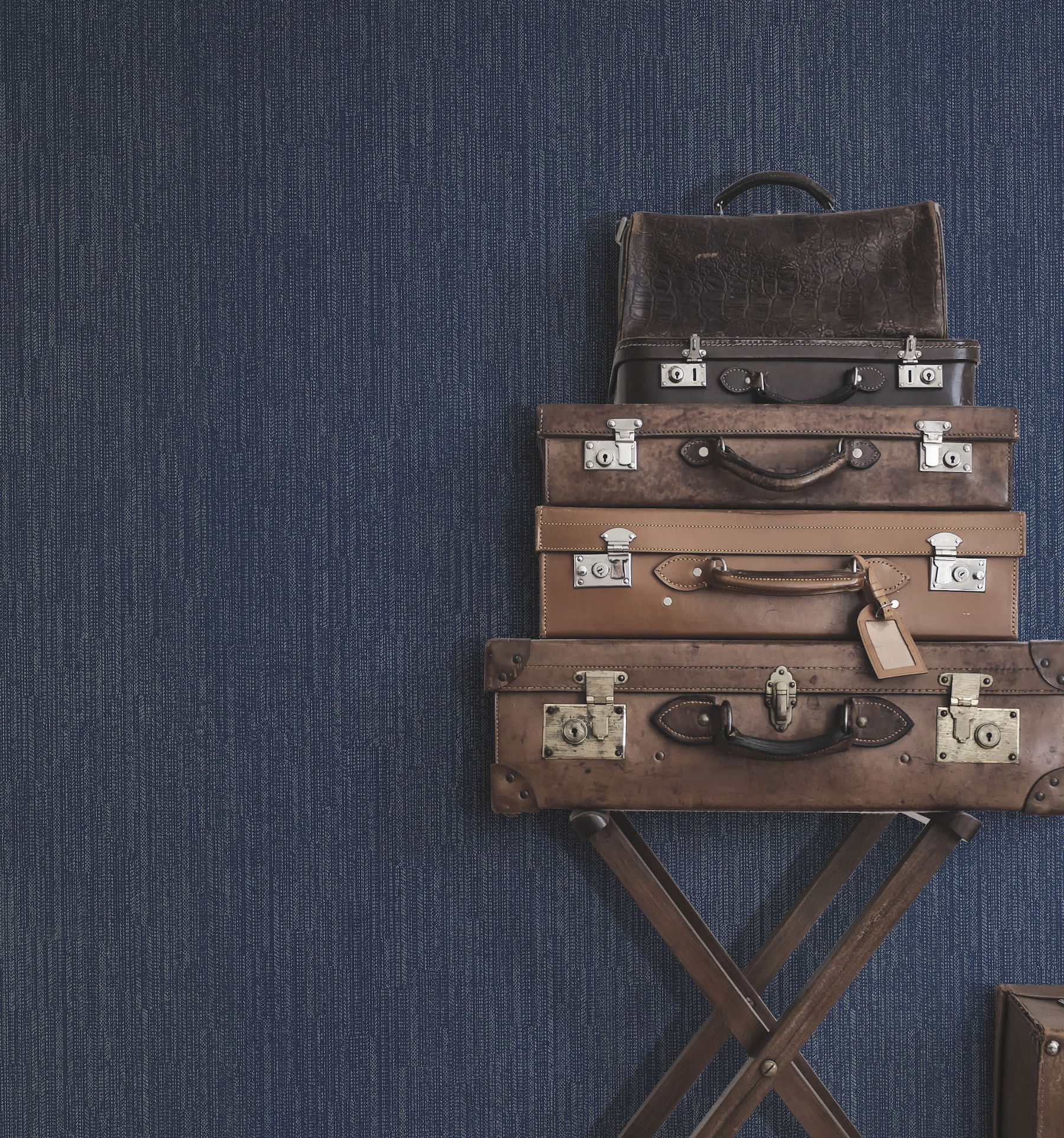 Weekender Weave Blue Wallpaper large image 