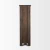 Wallen Solid Dark Brown Wood Curio Cabinet thumbnail 4
