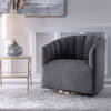 Cuthbert Modern Swivel Chair, Accent Chair by Uttermost, 31" width x 32.25" height x 32" depth thumbnail 4