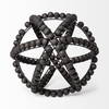 Earnhardt II Large 11L x 11W Black Wooden Beaded Orb, Decorative Object by Mercana, 11.22" length x 11.22" width x 11.61" height thumbnail 6