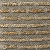 Binita    Gray/Brown Hemp Wool and Cotton Pouf thumbnail 8