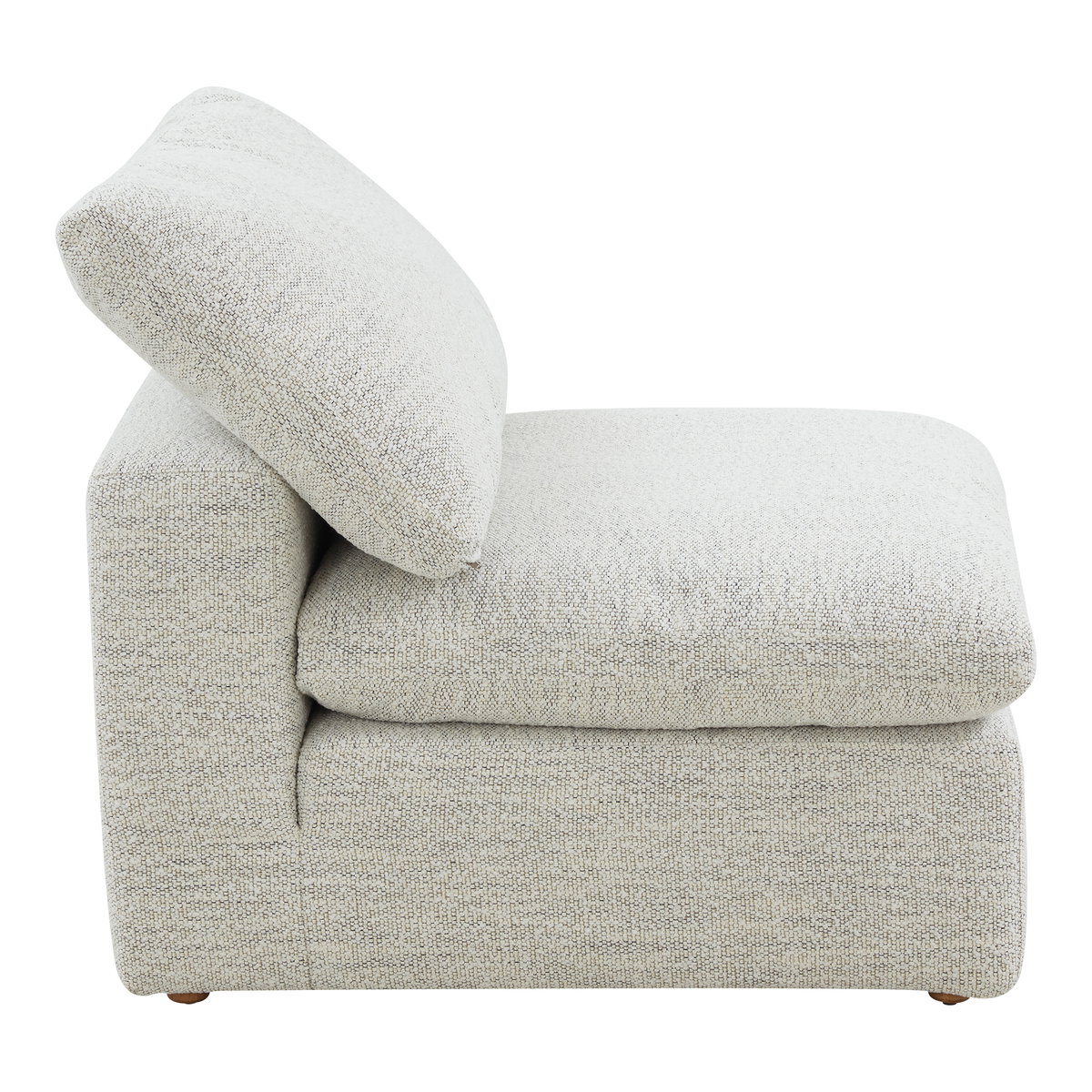 Terra Condo Slipper Chair Coastside Sand, Accent Chair by Moe's Home, 38" width x 32.3" height x 38" depth View 3