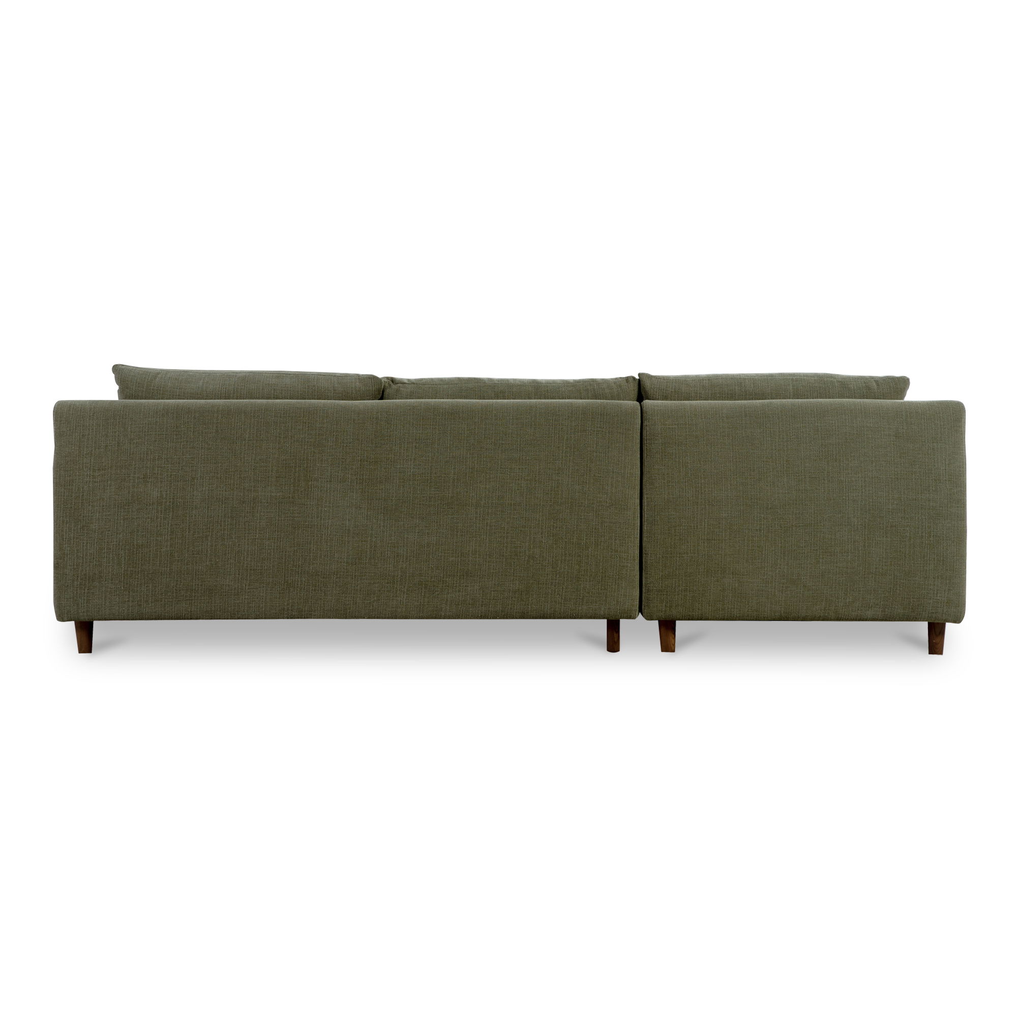 Hutton Left Sectional Olive, Sectional Sofa by Moe's Home, 100" width x 36.2" height x 29.8" depth View 4