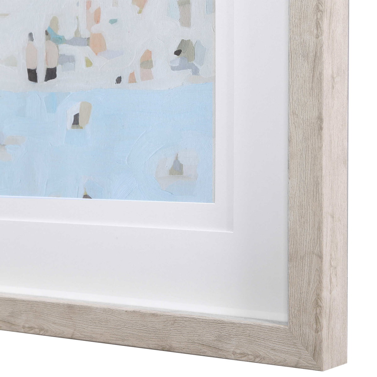 Sea Glass Sandbar Framed Prints Set/2, Art by Uttermost, 30.5" width x 30.5" height x 2" depth View 6