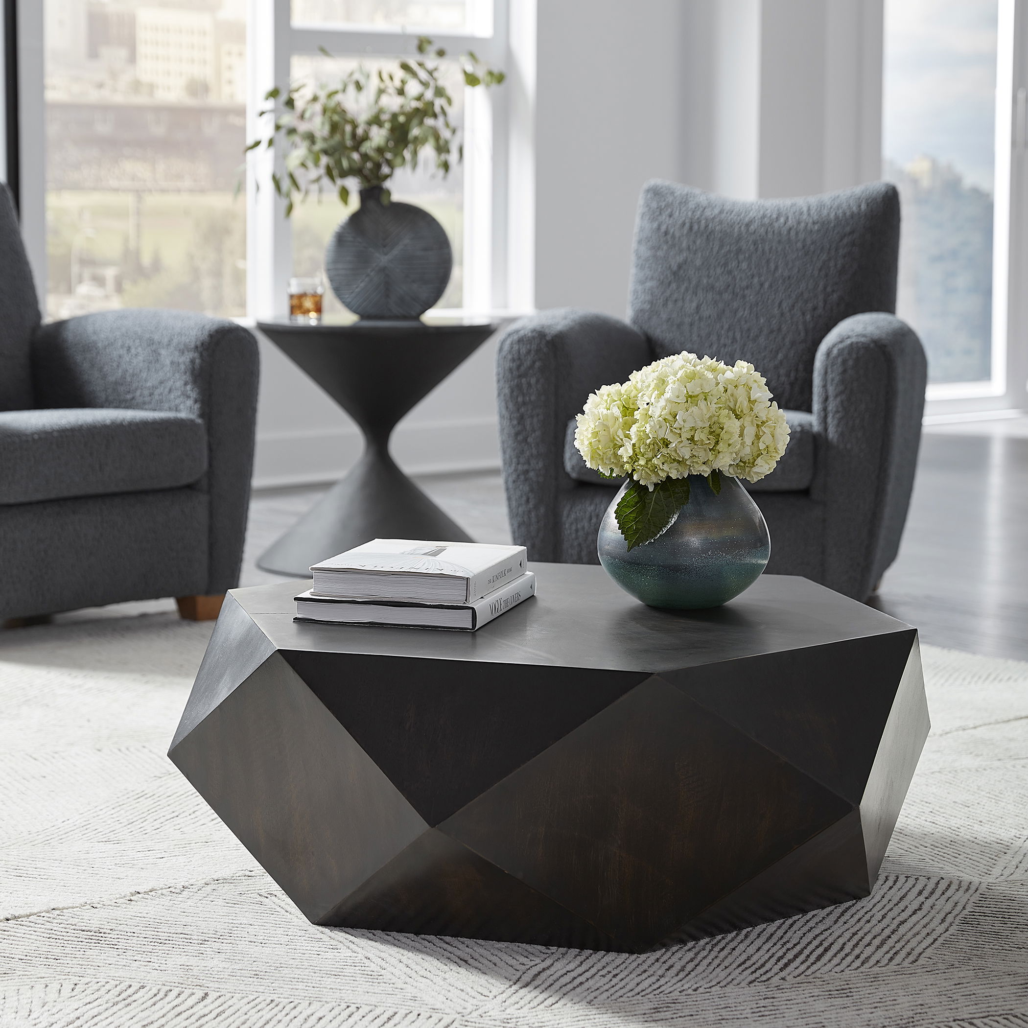 Volker Small Black Coffee Table large image 