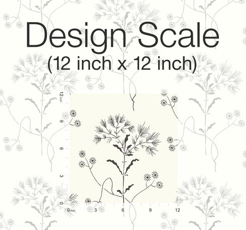 Magnolia Home Wildflower Black & White Peel & Stick Wallpaper