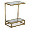 Musing Brushed Brass Accent Table, Side & End Table by Uttermost, 18" width x 24.25" height x 12" depth thumbnail 5