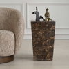 Poe Marble Accent Table, Side & End Table by Uttermost, 14.12" width x 22.75" height x 14.12" depth thumbnail 4