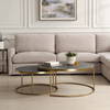Aragon Gray Nesting Coffee Tables Set/2, by Uttermost, 40" width x 17.5" height x 40" depth thumbnail 2
