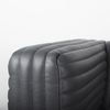 Ricciardo Black Leather Wrapped Three Seater Sofa, Sofas & Sectional by Mercana, 82.5" length x 38.5" width x 26.5" height thumbnail 7