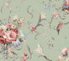 Parrots with Floral Bouquets Eucalyptus Peel & Stick Wallpaper thumbnail 0