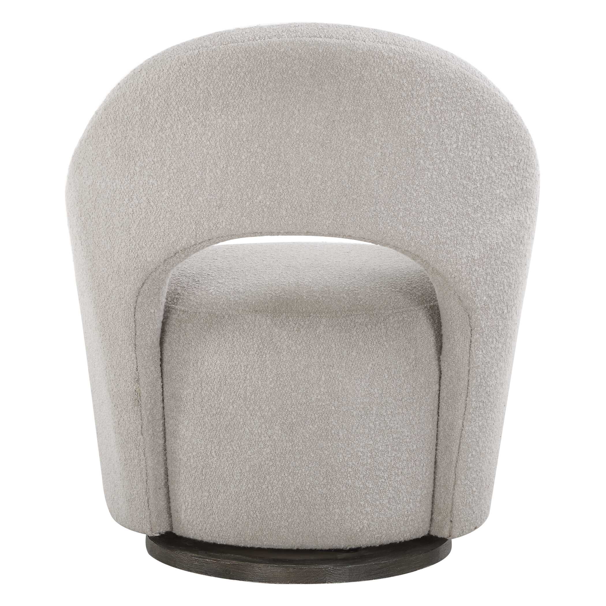 Wander Fabric Swivel Chair, Furniture by Uttermost, 28.25" width x 32.75" height x 33.5" depth View 8