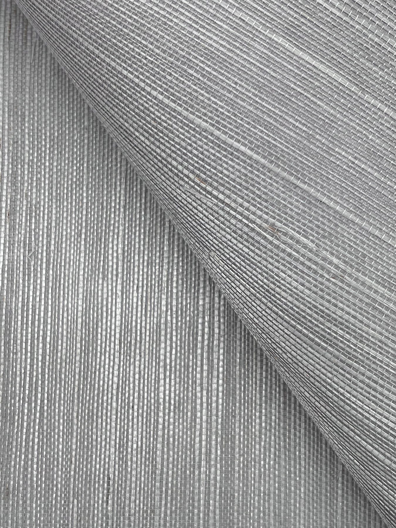 Maguey Sisal Pewter Wallpaper large image 