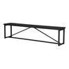 Sierra Bench Black, Benche by Moe's Home, 75" width x 18.25" height x 14" depth thumbnail 3