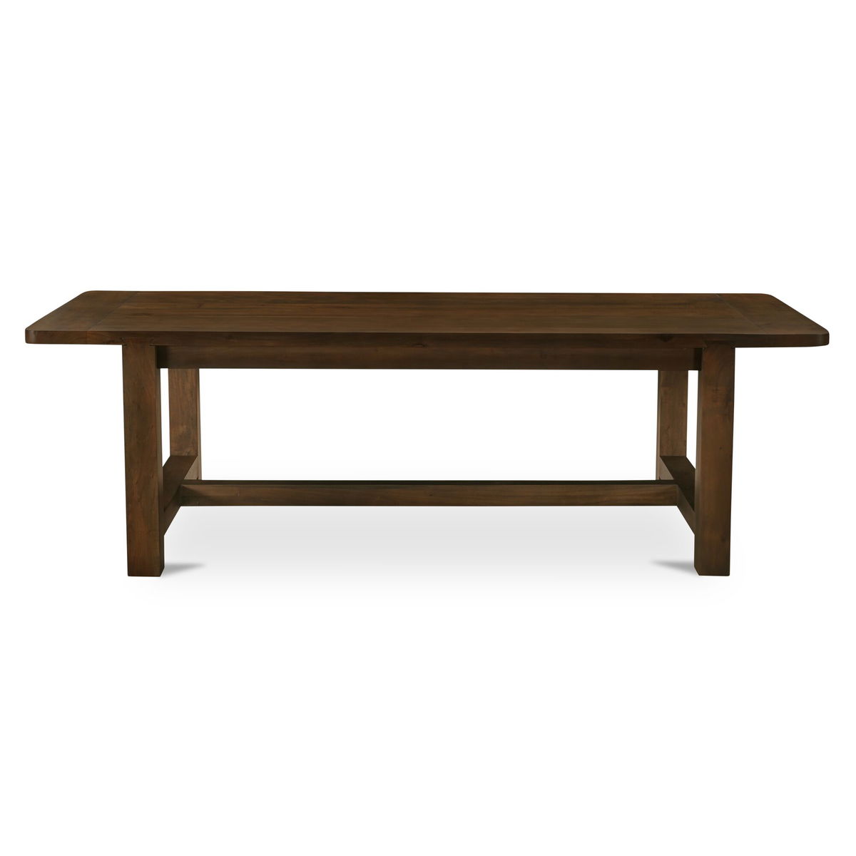 Wilson Dining Table Small Warm Brown, by Moe's Home, 98" width x 30" height x 40" depth View 1