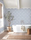 Hedgerow Trellis Navy Peel & Stick Wallpaper thumbnail 1