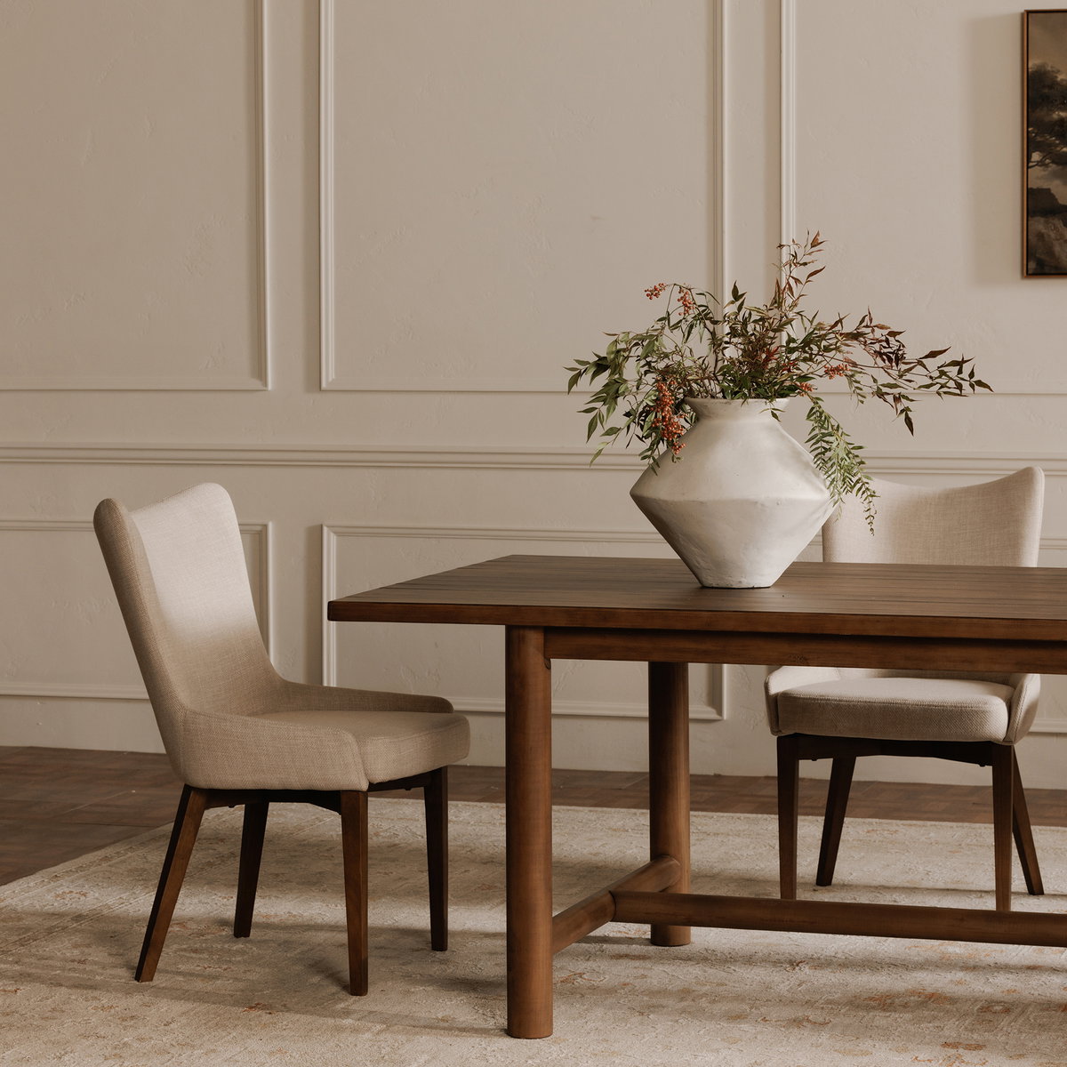 Potter Dining Chair Heather Beige, by Moe's Home, 21.7" width x 36" height x 26" depth View 7
