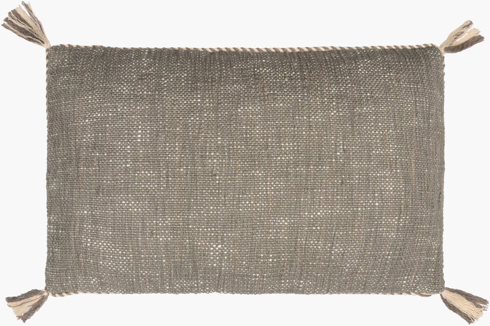 Braided Bisa Lumbar Pillow, Decorative Pillow by Surya, 14" length x 22" width