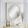 Cyprus White Square Mirror, by Uttermost, 40" width x 40" height x 1" depth thumbnail 7