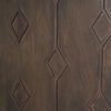 Heera Dark Brown Diamond Motif with Shelf Accent Cabinet thumbnail 10