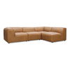 Form Signature Modular Sectional Sonoran Tan, Sectional Sofa by Moe's Home, 112" width x 26" height x 71.5" depth thumbnail 2