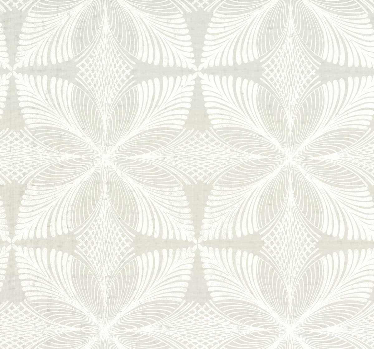 Roulettes Grey & White Wallpaper, by York Wall, 27' length x 2'3" width x 0.02" depth View 1