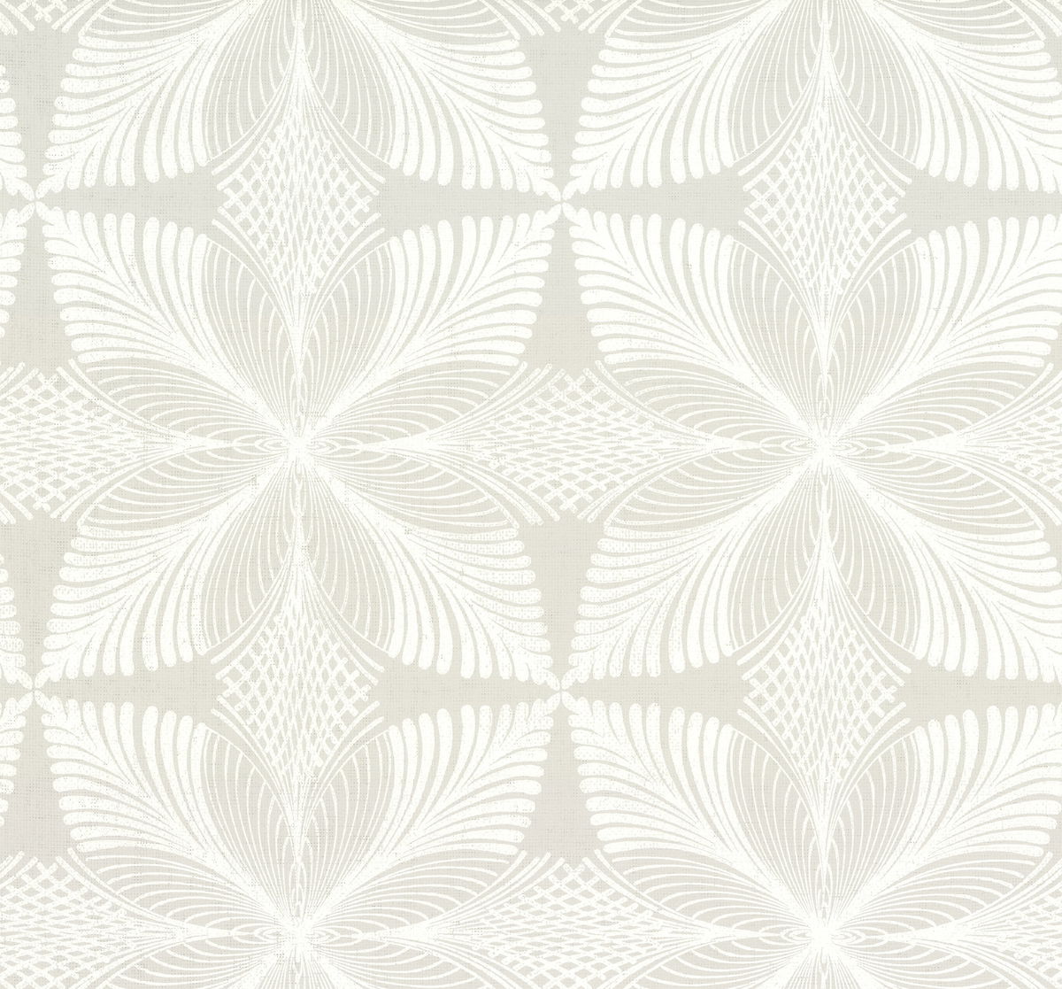 Roulettes Grey & White Wallpaper, by York Wall, 27' length x 2'3" width x 0.02" depth