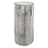Echo Modern Nickel Drink Table, Side & End Table by Uttermost, 10.5" width x 22.75" height x 10.5" depth thumbnail 1