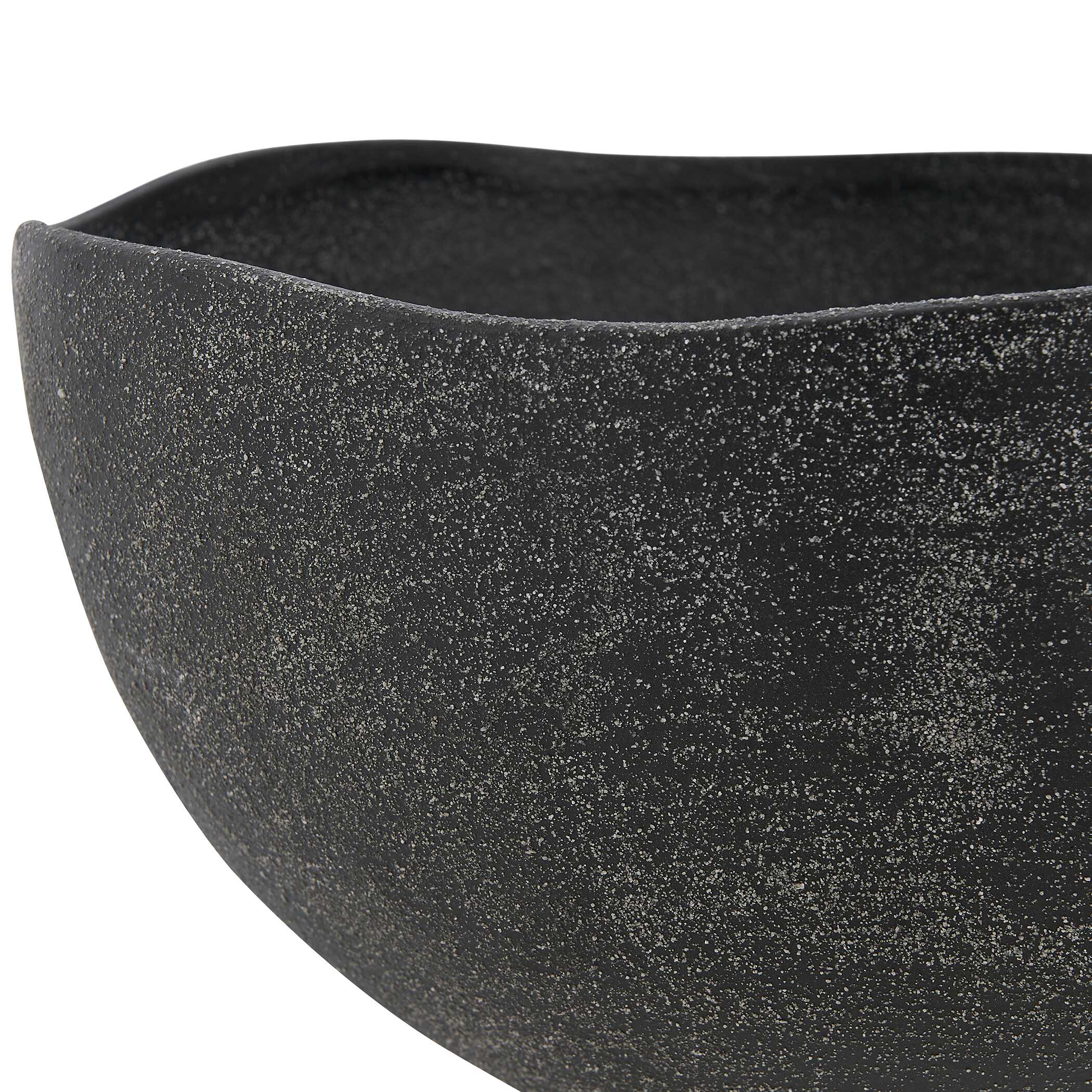 Komorebi Indoor-Outdoor Black Bowl, Decorative by Uttermost, 13" width x 8" height x 13" depth View 8