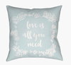 Love All You Need Accent Pillow, Decorative Pillow by Surya, 18" length x 18" width thumbnail