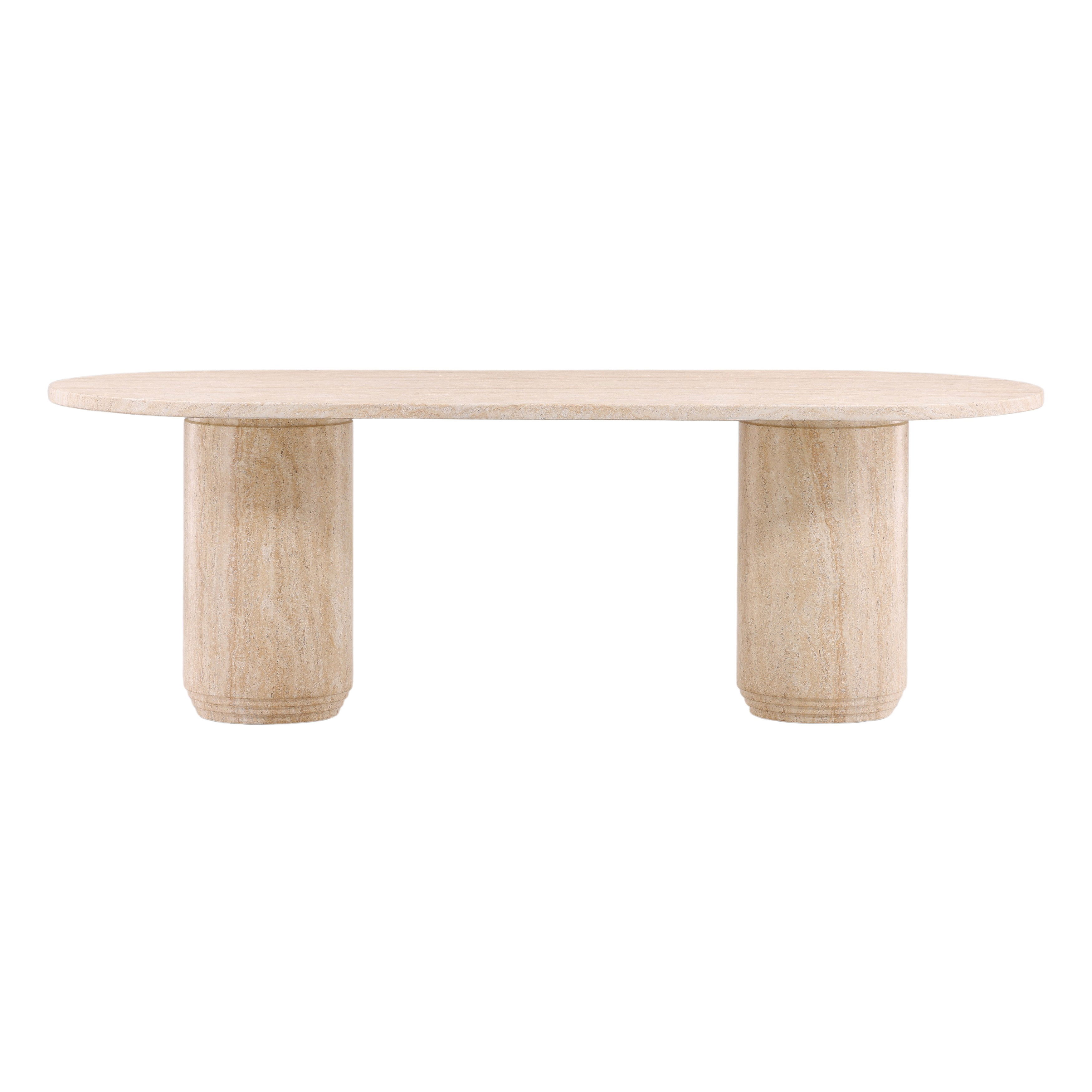 Jimenez Outdoor Dining Table Natural large image 
