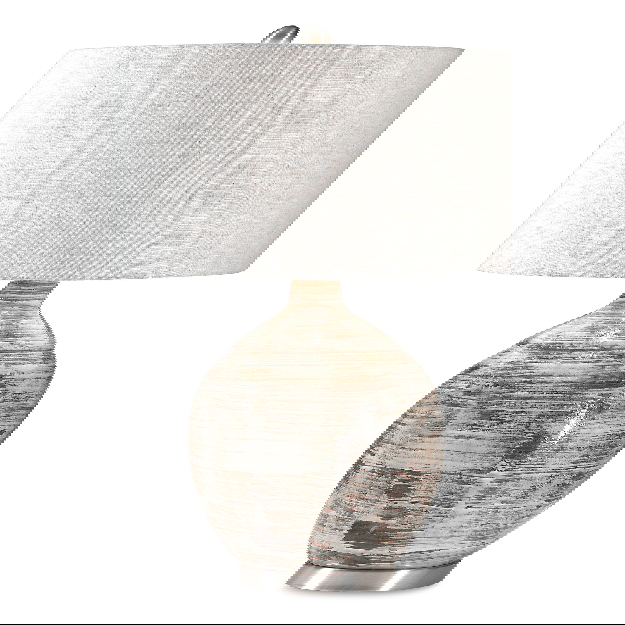 Tamula Distressed Ivory Table Lamp large image 