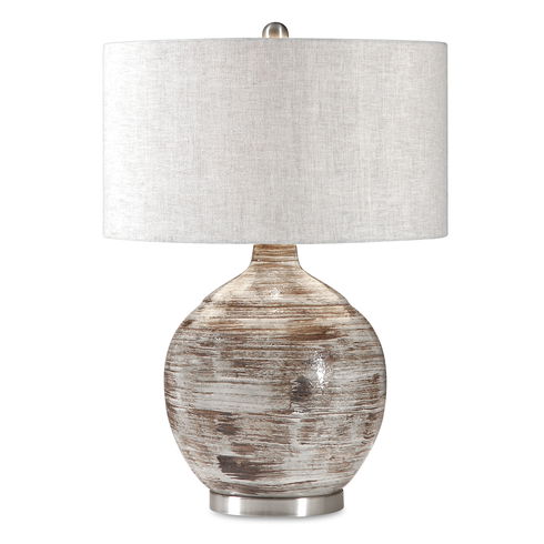 Tamula Distressed Ivory Table Lamp