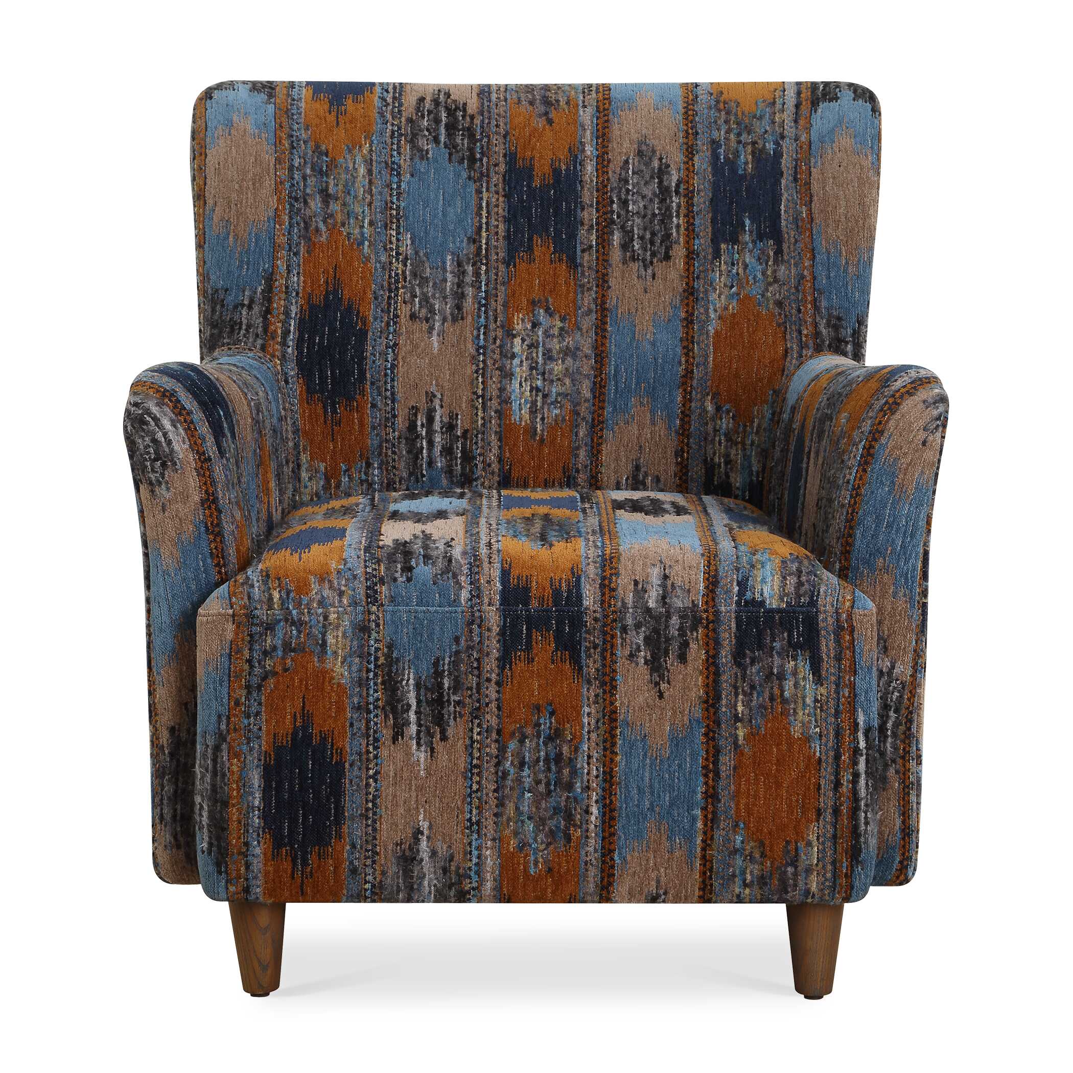 Lainey Upholstered Ikat Armchair, Furniture by Uttermost, 30" width x 32.5" height x 31.5" depth View 1