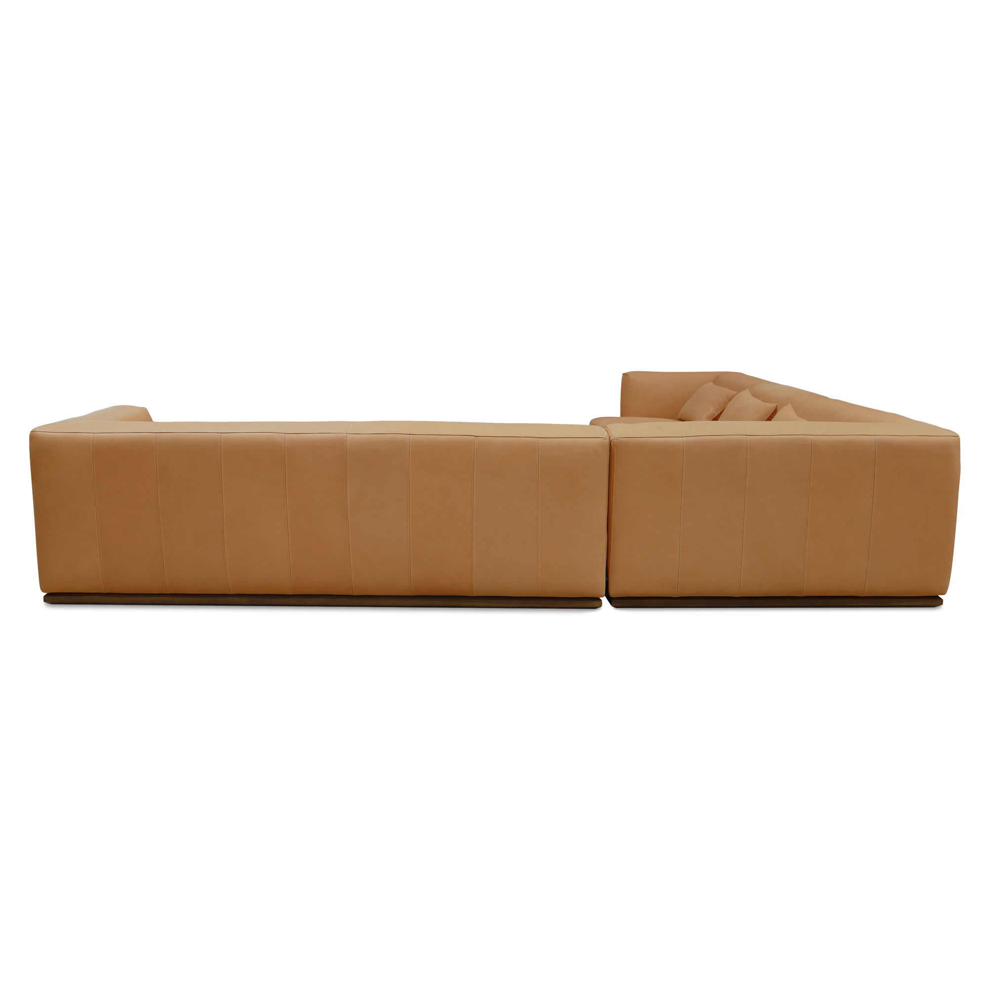 Clove L-shaped Sectional Tan, Sectional Sofa by Moe's Home, 127.2" width x 26.5" height x 127.2" depth View 2