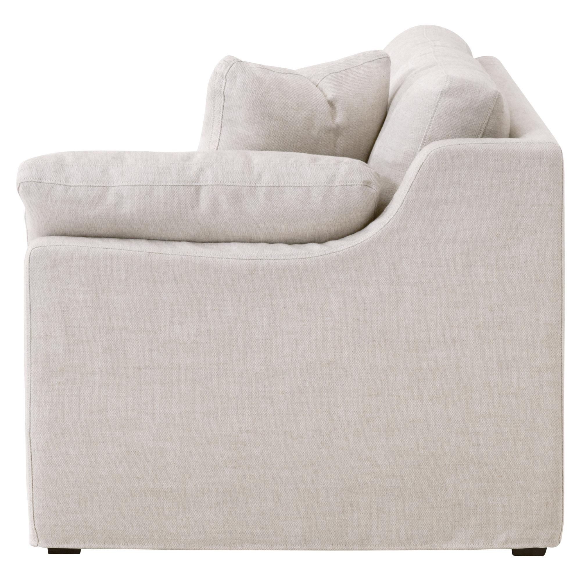 Lena Modular Slipcover 2-Seat Right Slope Arm Sofa Lena Modular Slipcover 2-Seat Right Slope Arm Sofa large image