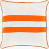 Linen Stripe Accent Pillow, Decorative Pillow by Surya, 18" length x 18" width thumbnail