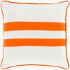 Linen Stripe Accent Pillow, Decorative Pillow by Surya, 20" length x 20" width thumbnail