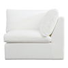 Miles Outdoor Corner White, Sectional Sofa by Moe's Home, 40" width x 35.8" height x 40" depth thumbnail 1