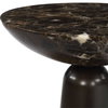 Hastings Brown Marble Accent Table, Side & End Table by Uttermost, 11" width x 22" height x 11" depth thumbnail 6