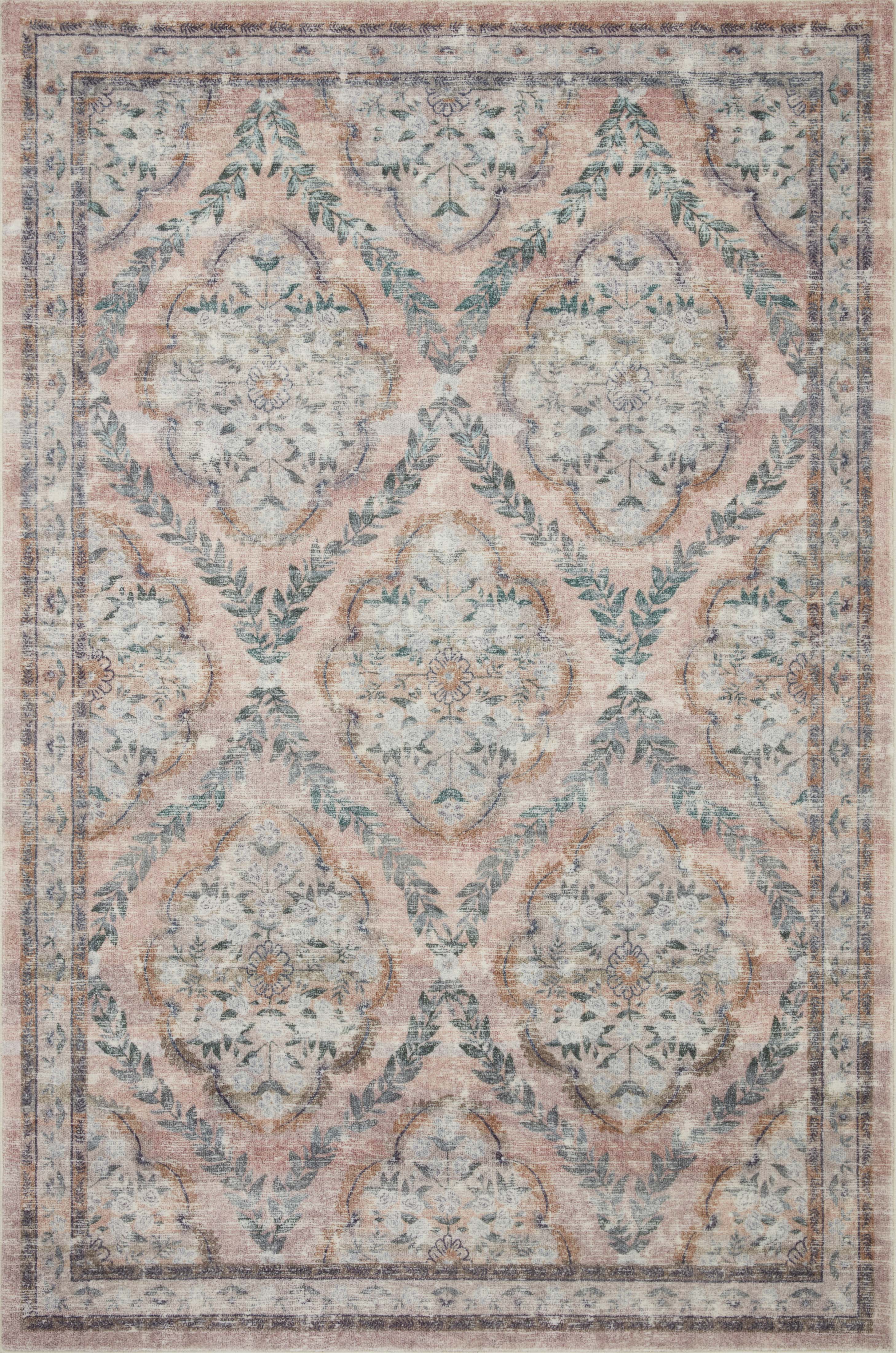Rifle Paper Co. x Loloi Courtyard Rug, 2'6" length x 9'6" width View 1