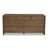 Riley 7 Drawer Dresser Oak, by Moe's Home, 70" width x 34" height x 19" depth thumbnail 1