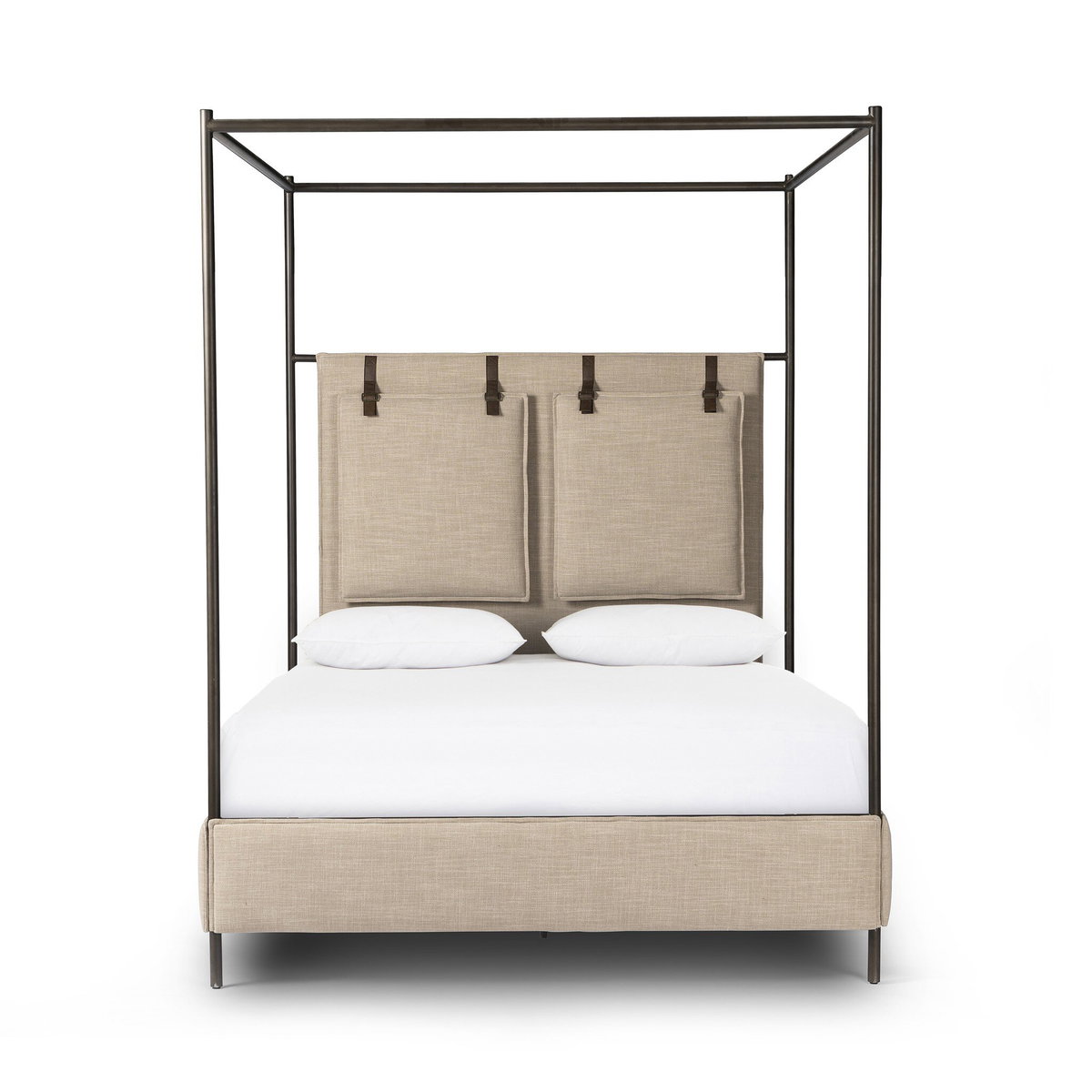 Leigh Canopy Bed, by Four Hands, 65" width x 82.25" height x 84.75" depth View 1