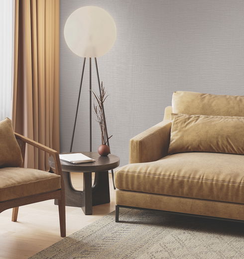 Horizon Paperweave Grey Wallpaper