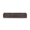 Thurlow U Shaped Modular Armless Sectional   espresso Brown Leather thumbnail 3