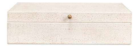 Gatsburg Shagreen Box Osprey White S/2